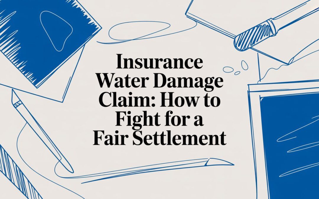 How to Fight Your Insurance Water Damage Claim For Fair Settlement