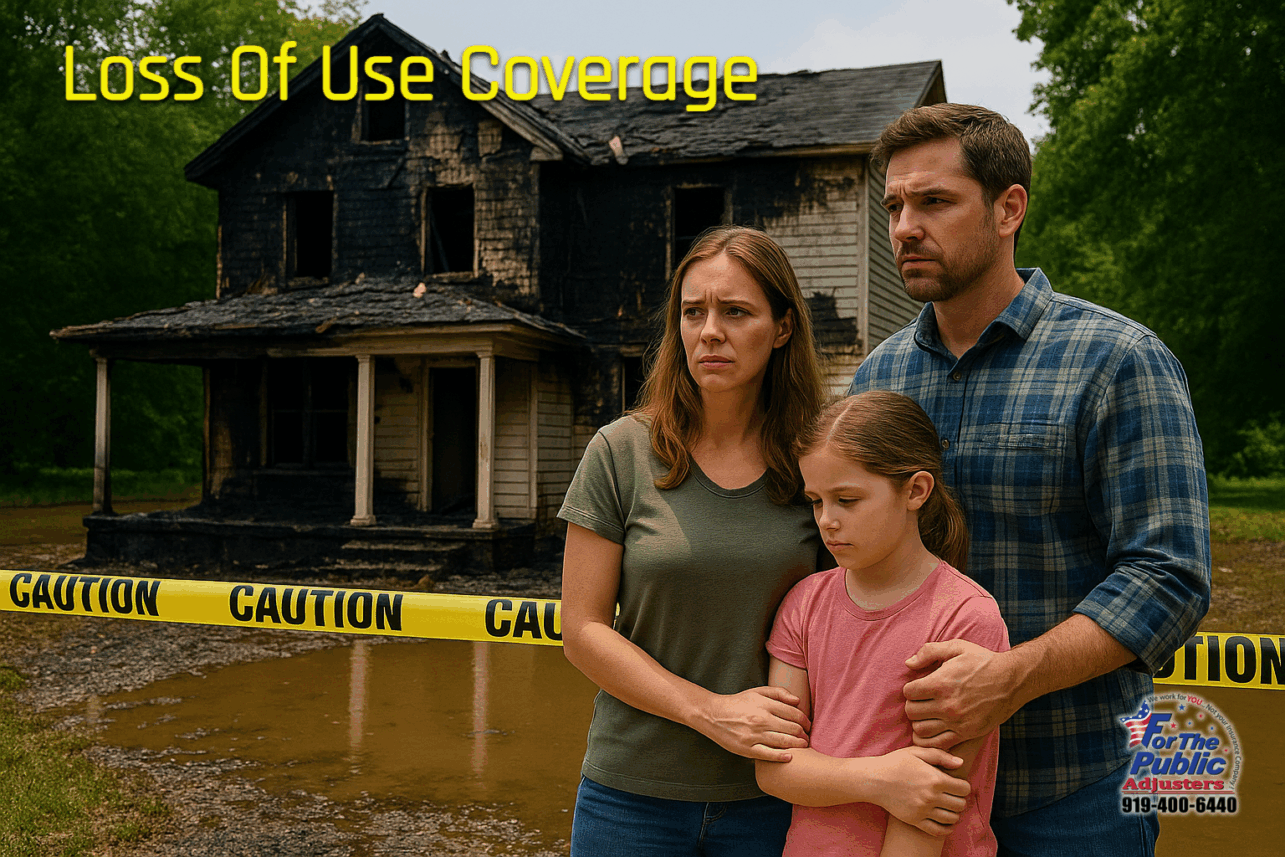 Family outside of burned home worried about Coverage Loss of Use