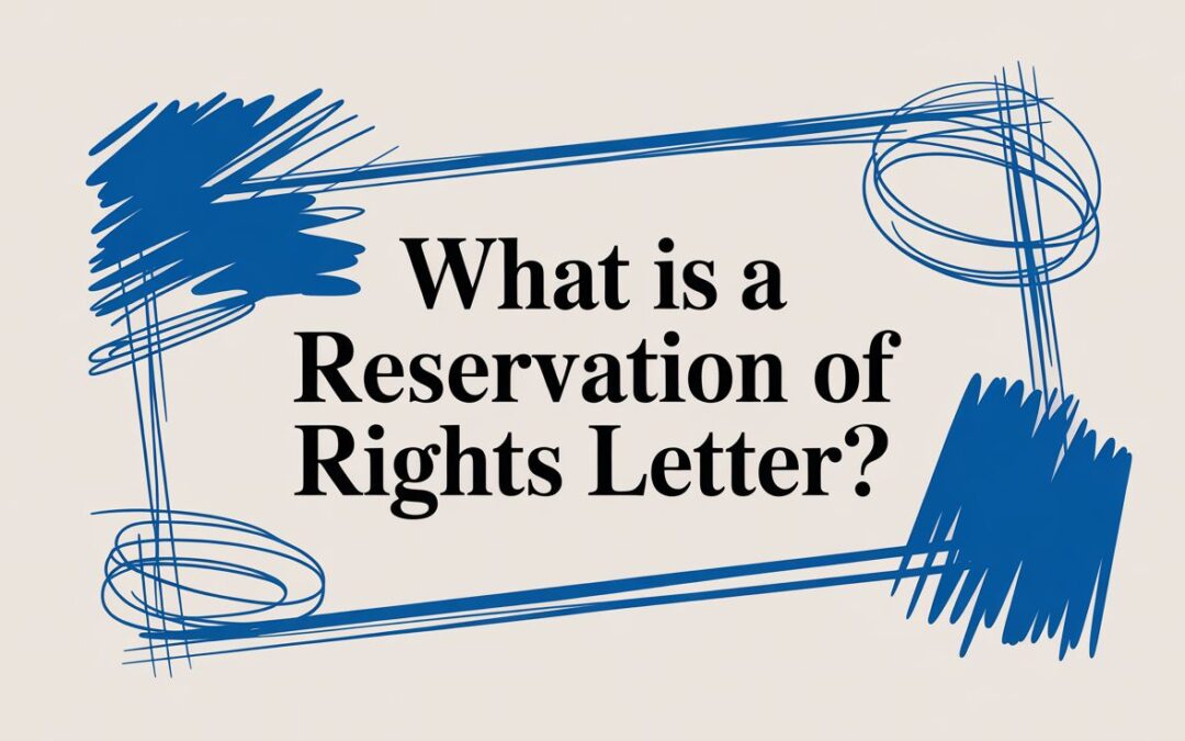 What Is a Reservation of Rights Letter and What Do I Do?