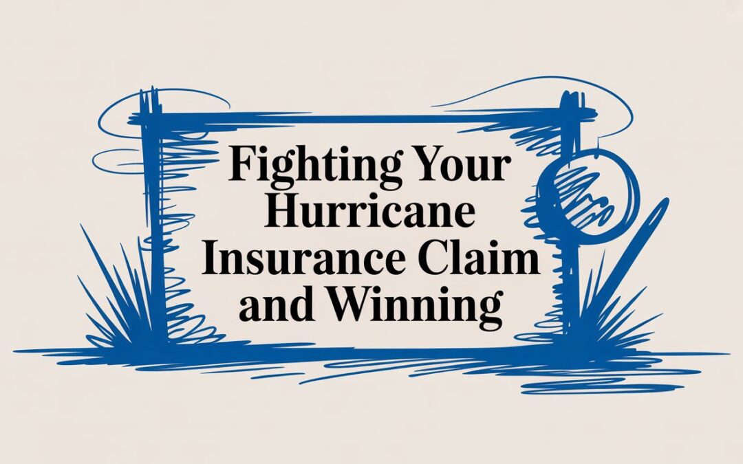 Fighting Your Hurricane Insurance Claim and Winning