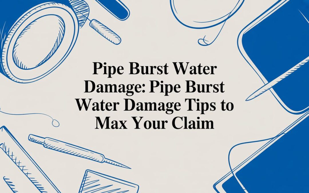 Pipe Burst Water Damage Claim Dispute? Fight Back Against a Low-Ball Offer