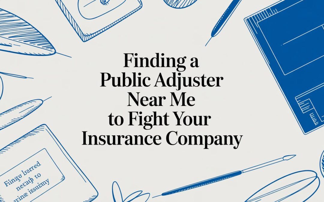 Finding a Public Adjuster Near Me to Fight Your Insurance Company
