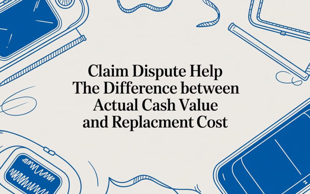 Claim Dispute Help: Fight Low-Ball Offers on Actual Cash Value vs Replacement Cost