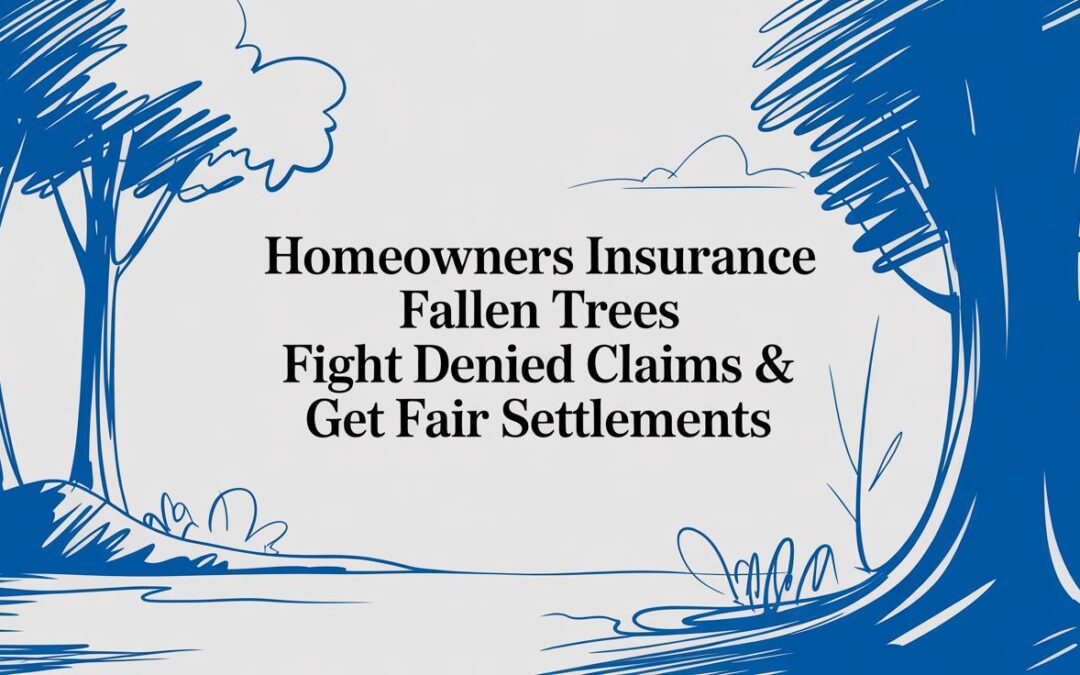 Claim Help: Fight Denied Homeowners Insurance Fallen Trees Claims