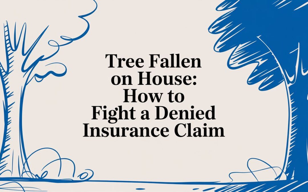 Tree Fallen on House Claim Help: How to Fight a Denied or Low-Ball Offer