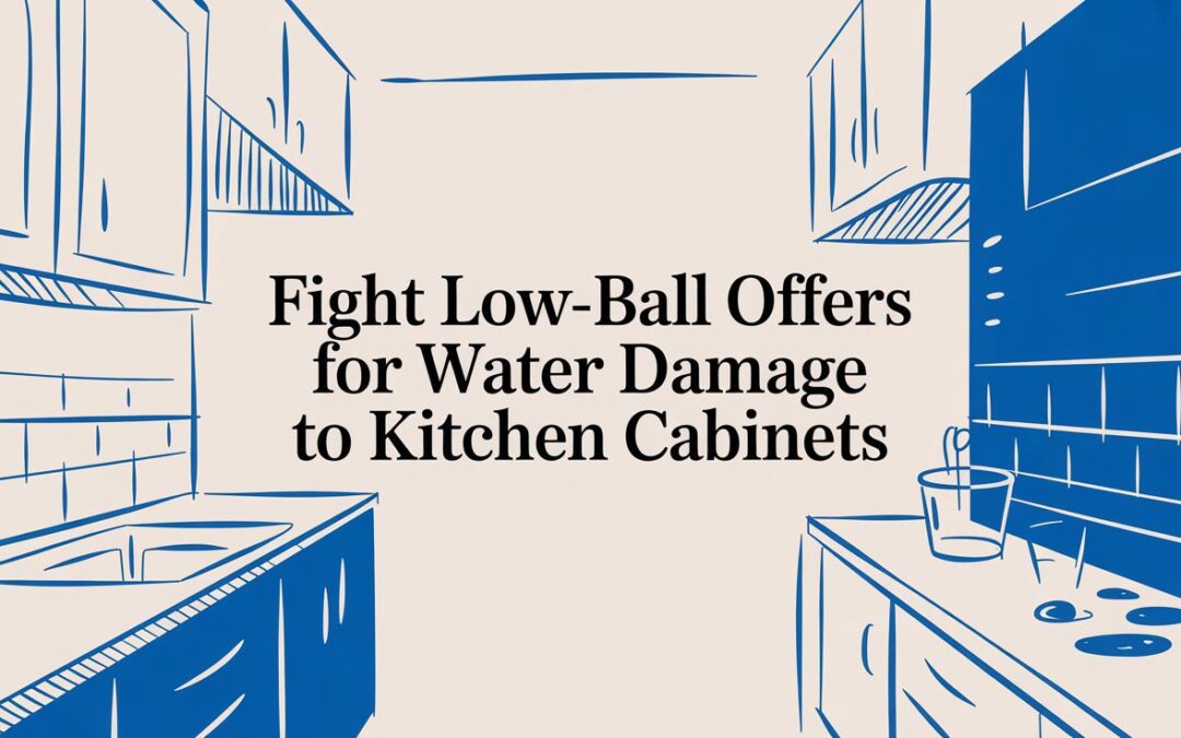 Claim Help for Water Damage to Kitchen Cabinets: Fight Low-Ball Offers