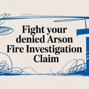 Arson Fire Investigation Claim Denied?