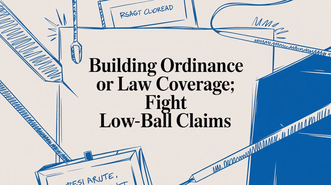Building Ordinance or Law Coverage: Fight Low-Ball Claims