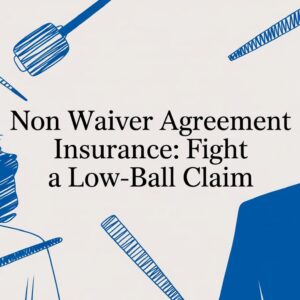 Non Waiver Agreement Insurance