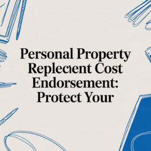 Personal Property Replacement Cost Endorsement FACTS