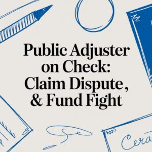 Is The Public Adjuster on Check?