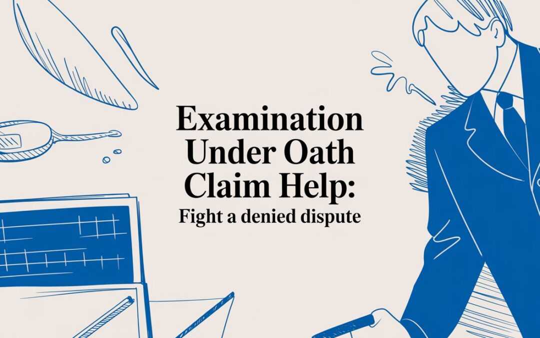 Examination Under Oath Claim Help: Fight a Denied Dispute