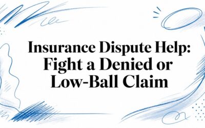 Insurance Dispute Help: Fight a Denied or Low-Ball Claim