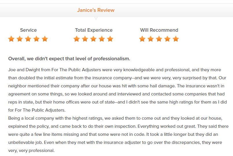 Public Adjuster Reviews For The Public Adjusters Raleigh NC