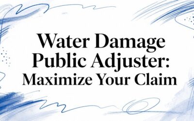 Water Damage Public Adjuster: Maximize Your Claim