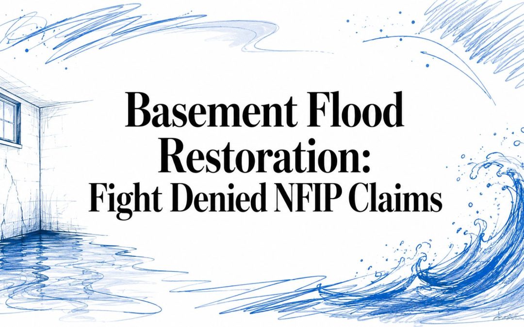 Basement Flood Restoration: Fight Denied NFIP Claims