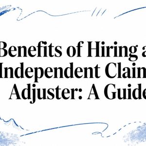 Benefits of Hiring an Independent Claims Adjuster