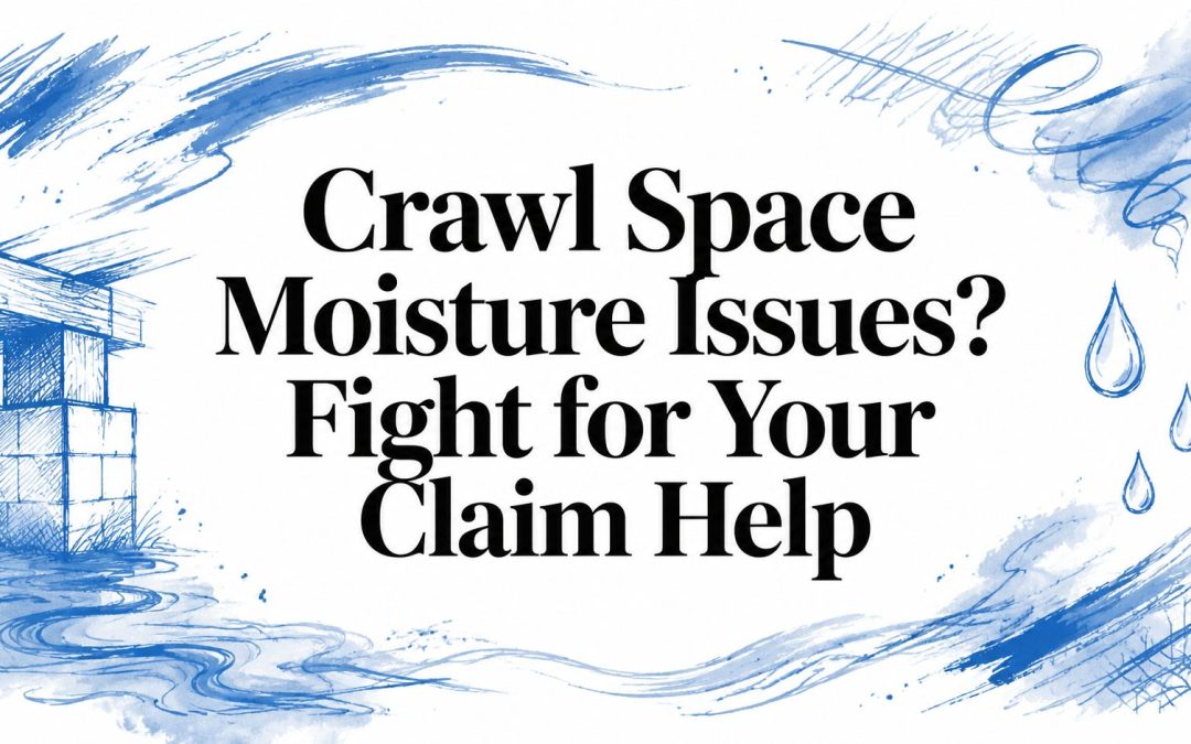 Crawl Space Moisture Issues? Fight for Your Claim Help
