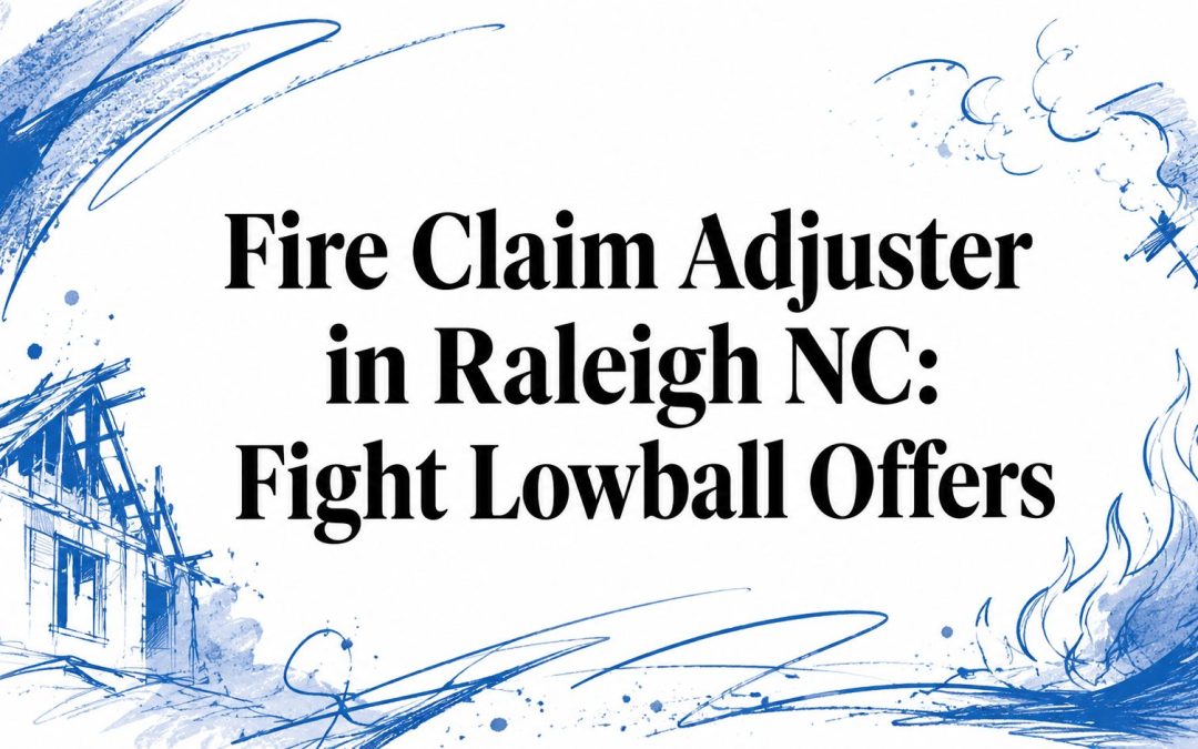 Fire Claim Adjuster in Raleigh NC: Fight Lowball Offers