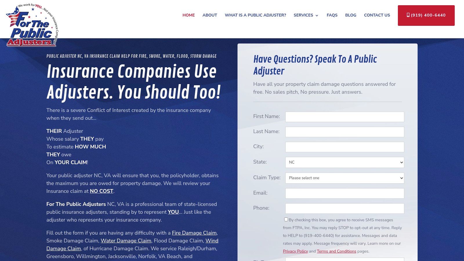 Screenshot from https://forthepublicadjusters.com/
