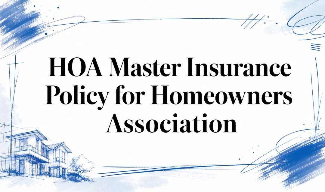 HOA Master Insurance Policy for Homeowners Association