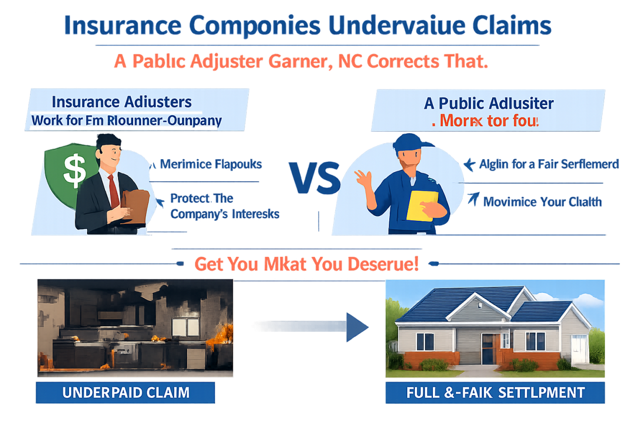 Public Adjuster Garner Nc Infographic — public adjuster Garner NC explained