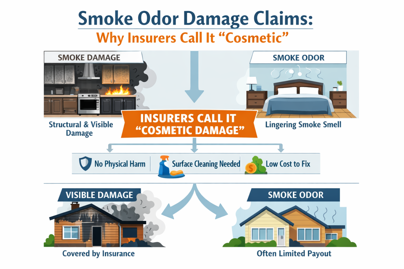 smoke odor damage claims infographic