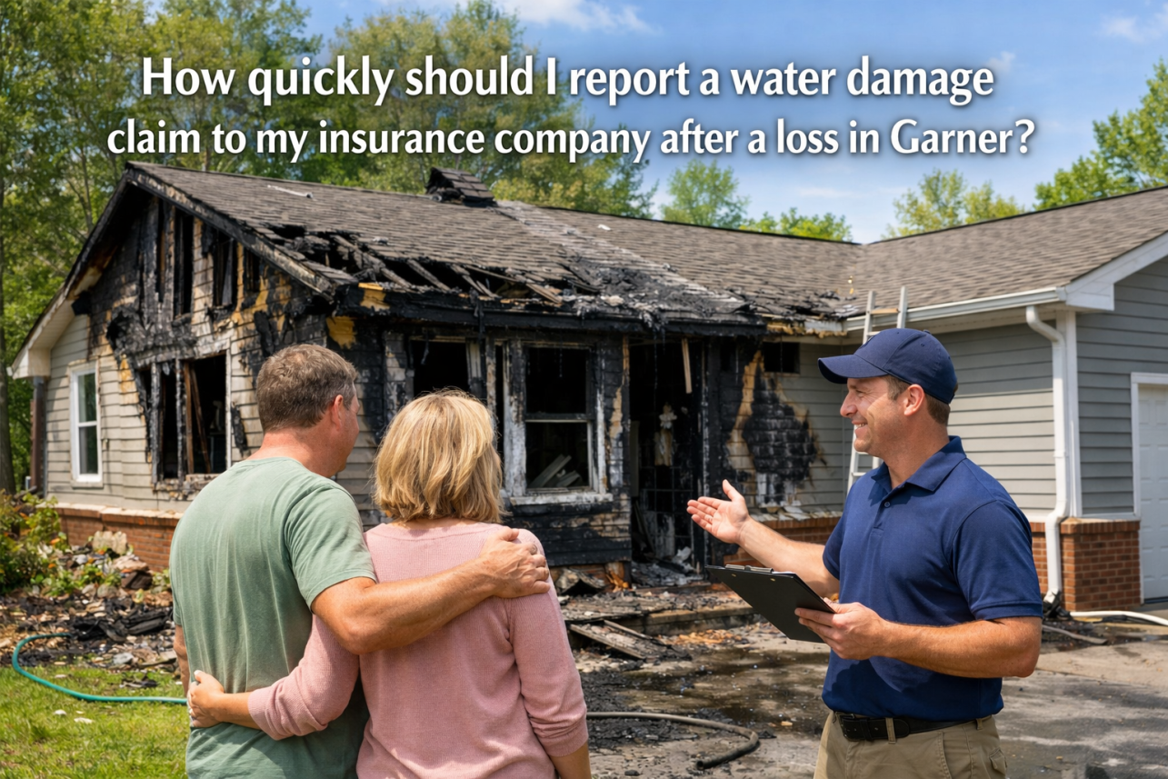 Water Damage Claim Help Garner — common questions about Water Damage Claim Help Garner, NC