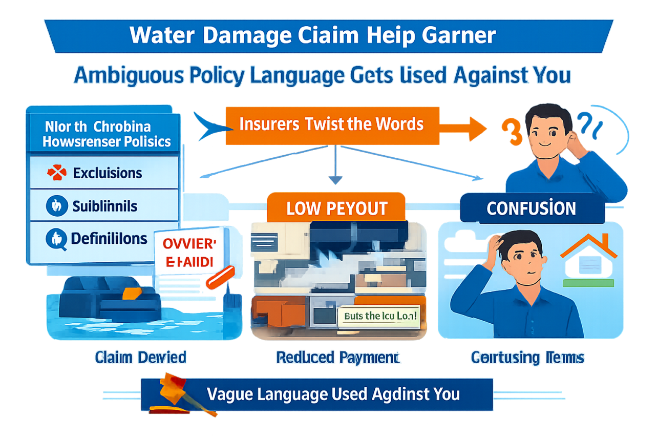 Water Damage Claim Help Garner Infographic — Water Damage Claim Help Garner explained, NC