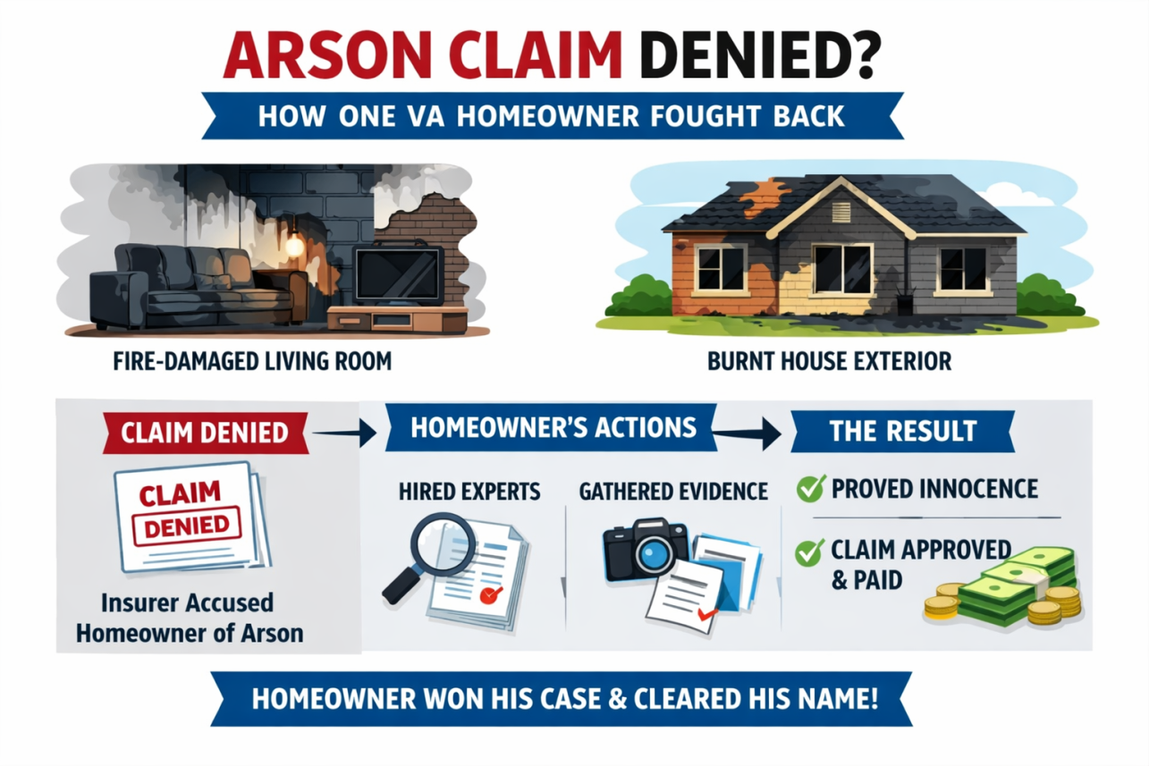 Arson Claim Denied Infographic