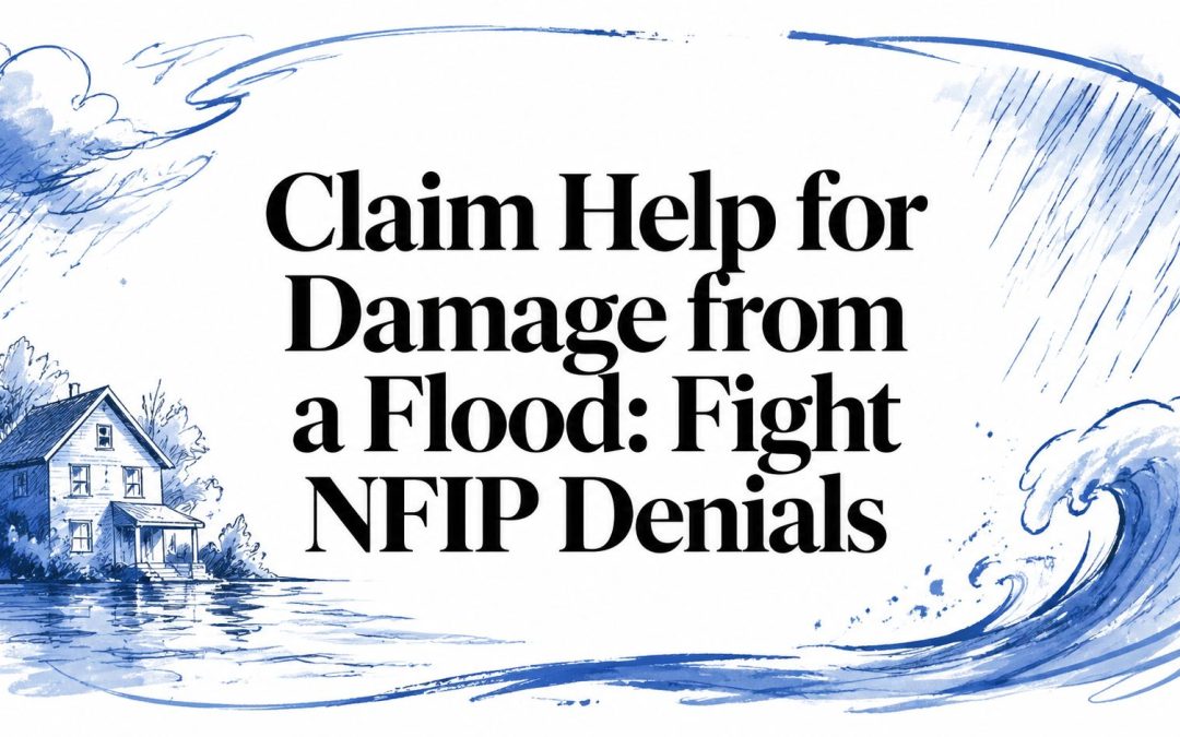 Claim Help for Damage from a Flood: Fight NFIP Denials