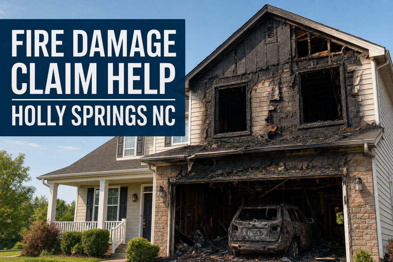 Fire Damage Claim Help Holly Springs NC — How soon after a house fire should I get fire damage claim help Holly Springs NC homeowners can rely on?.