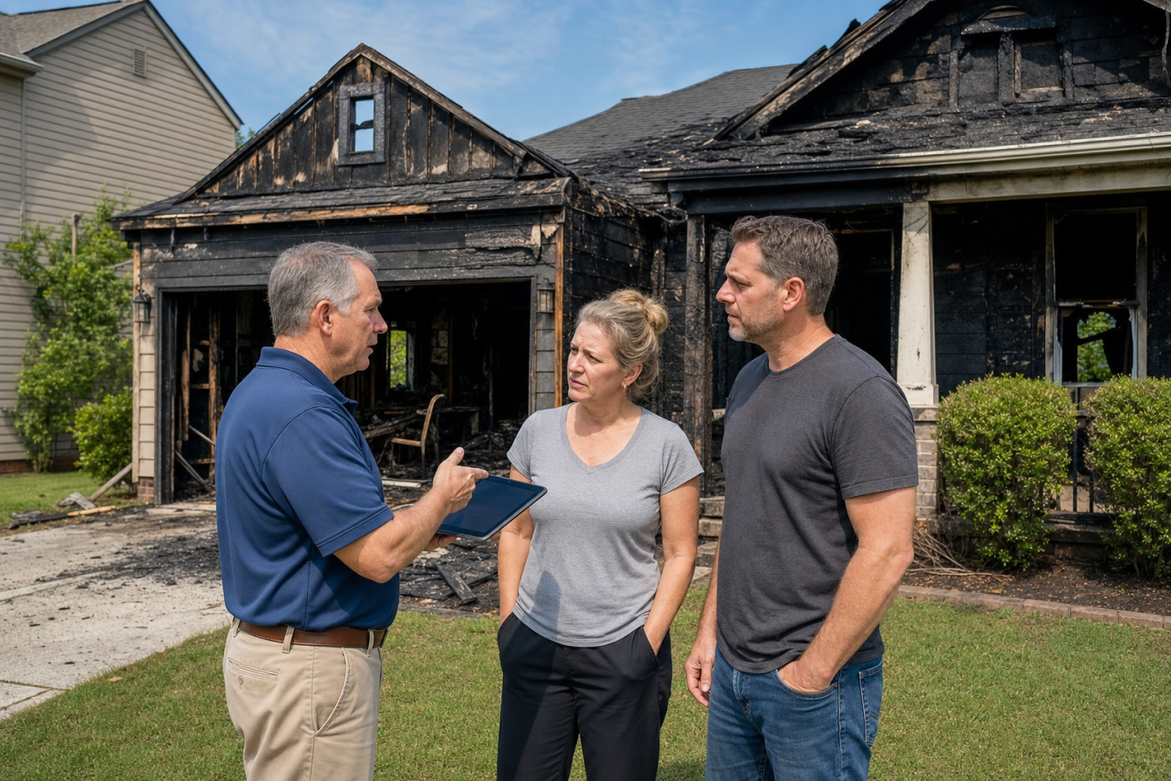 Fire Damage Claim Public Adjuster Garner NC — How much does it cost to hire a public adjuster in Garner after a house fire?.