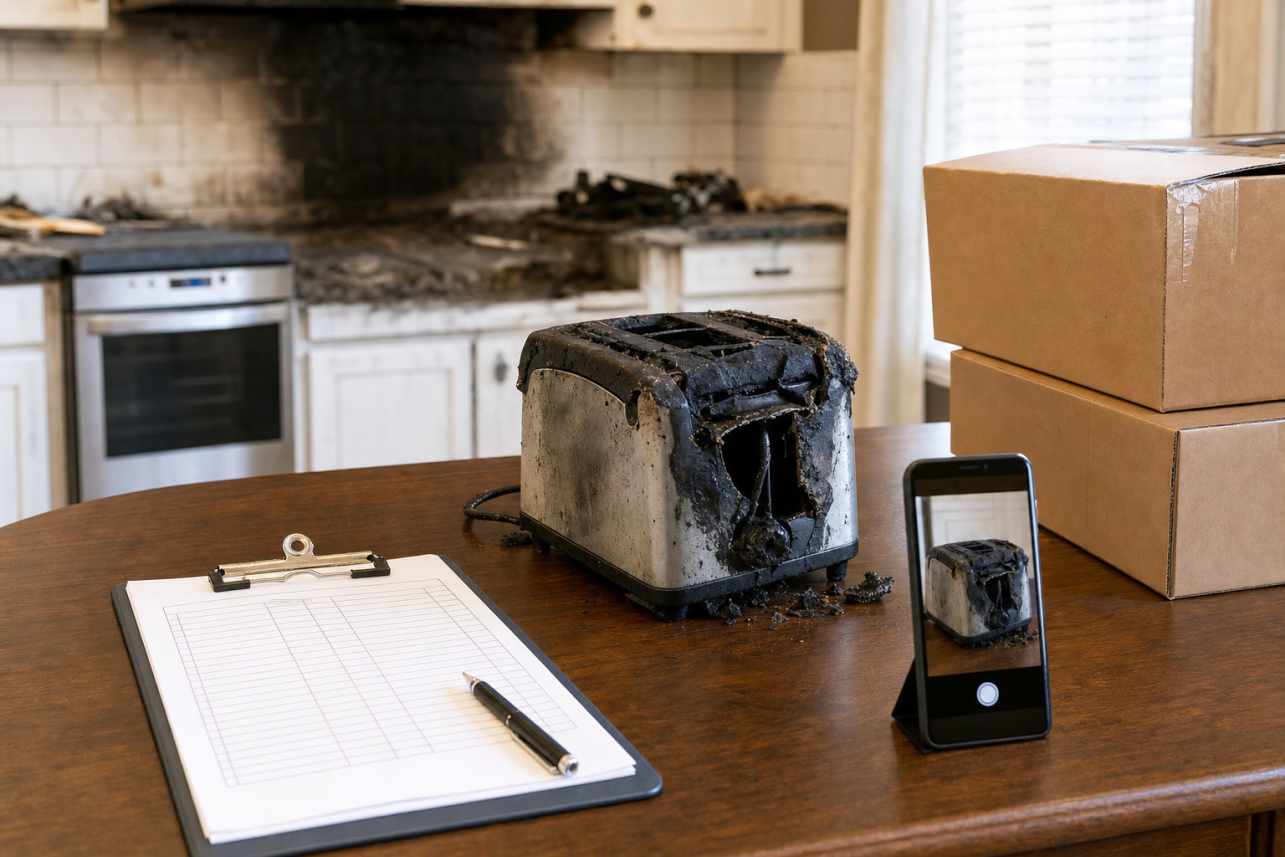 Fire Damage Contents Inventory