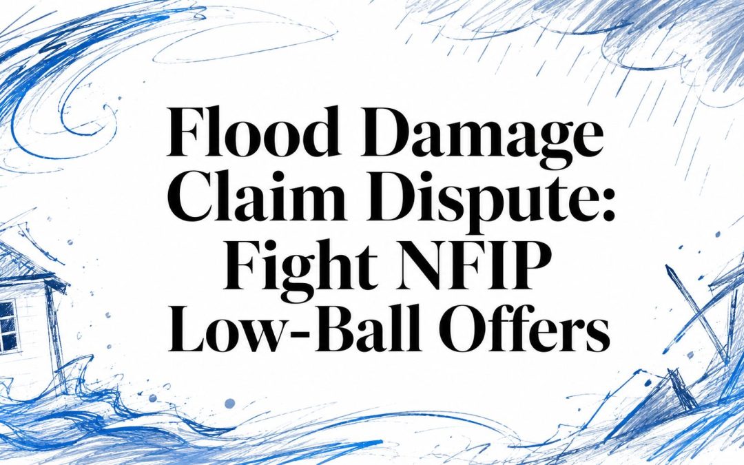 Flood Damage Claim Dispute: Fight NFIP Low-Ball Offers
