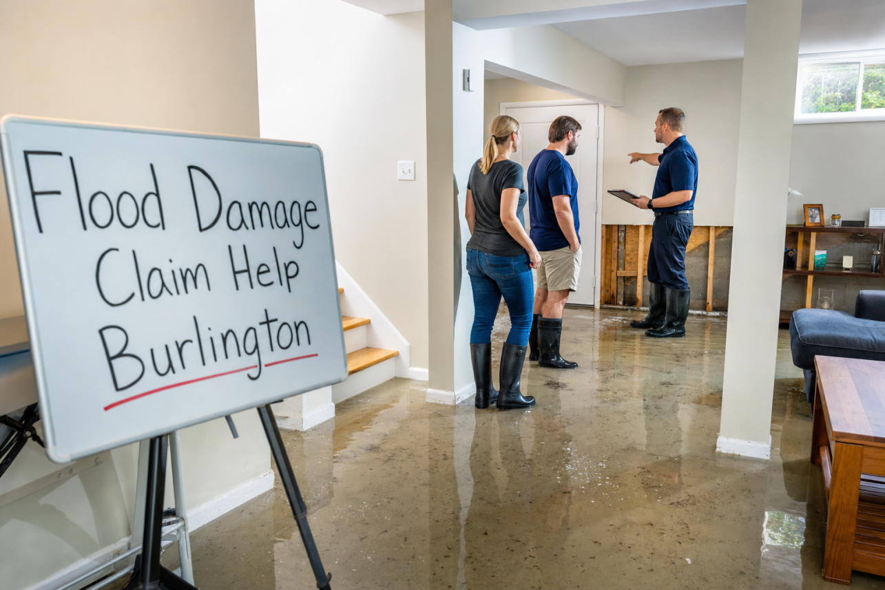 Flood Damage Claim Help Burlington, NC — The flood adjuster's number is thousands below my contractor's estimate — which one is right?. This gap is the single most common problem we see. The carrier's.
