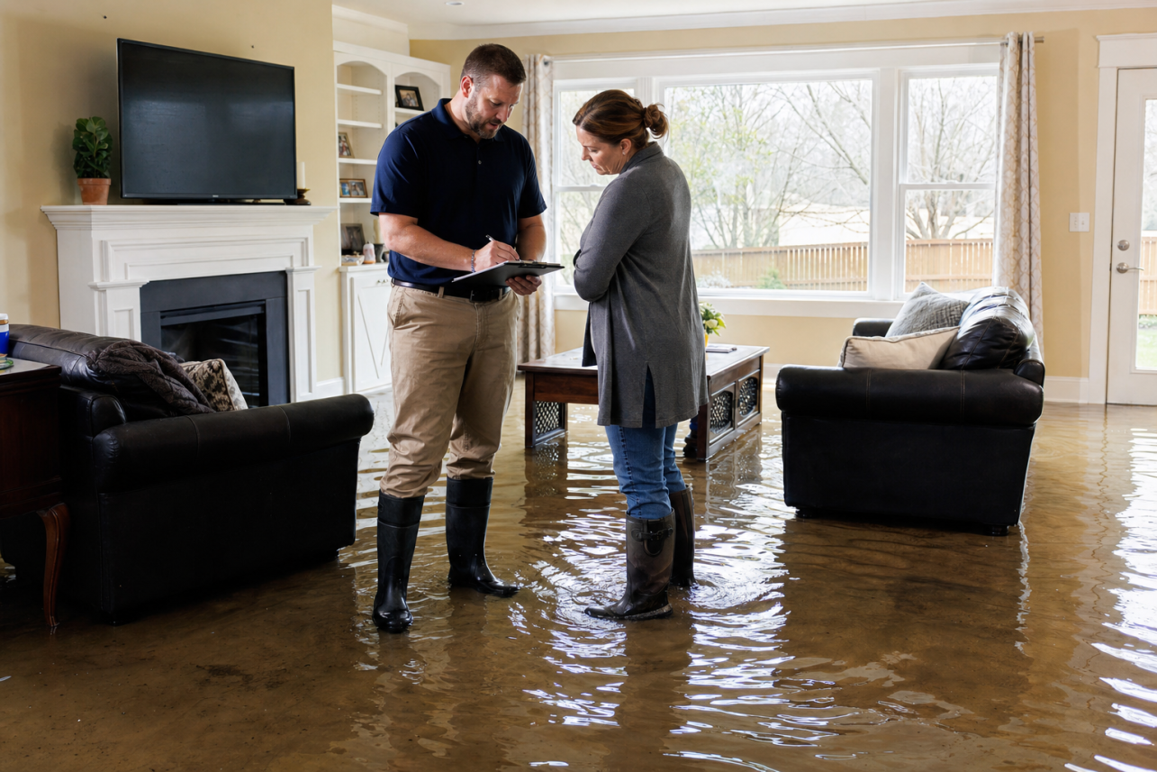 Flood Damage Claim Help Burlington, NC — My homeowners policy denied my water damage claim. Can a Burlington public adjuster still help?.