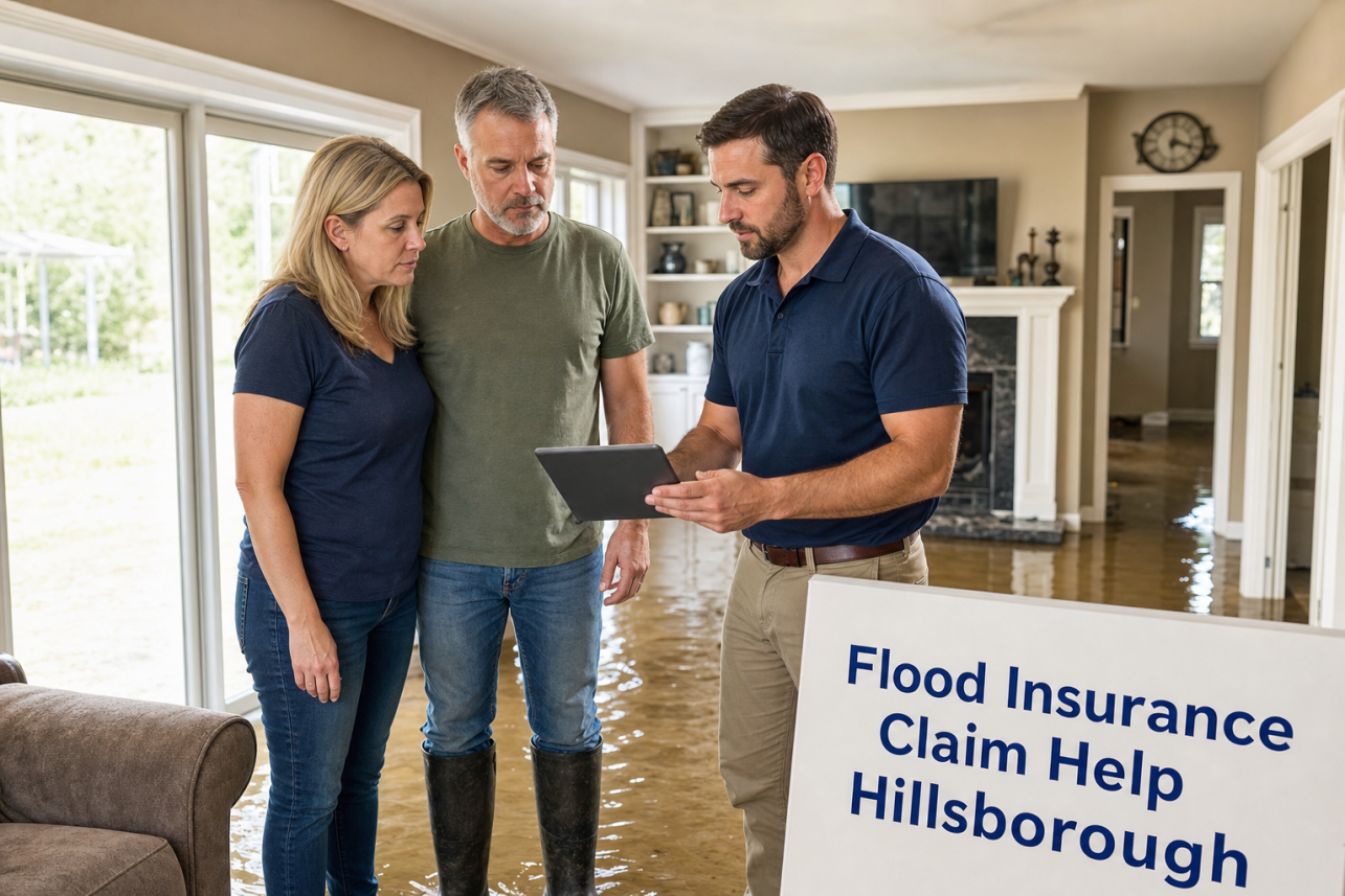 Flood Insurance Claim Help Hillsborough — What should I do in the first 48 hours after floodwater enters my Hillsborough home?.