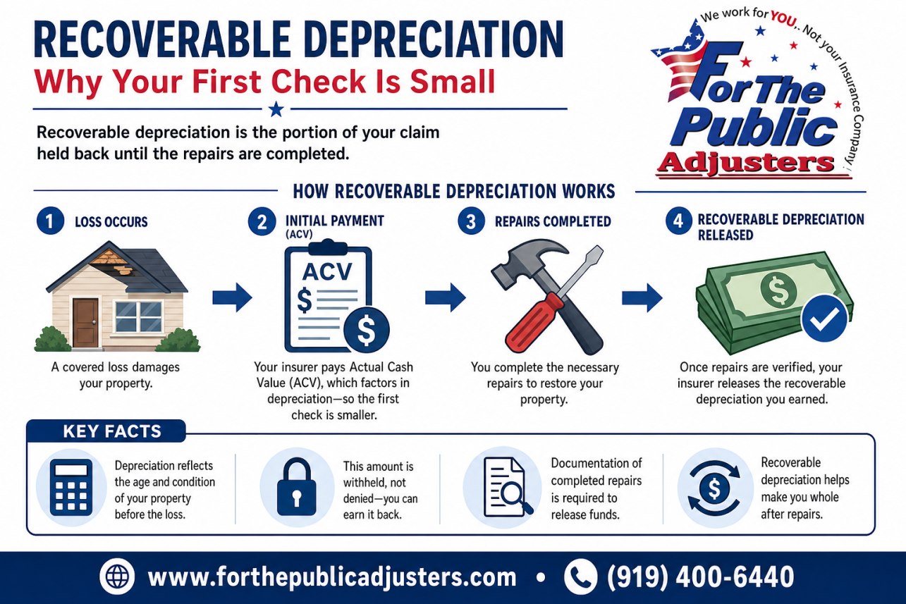 Recoverable Depreciation Infographic