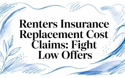 Renters Insurance Replacement Cost Claims: Fight Low Offers
