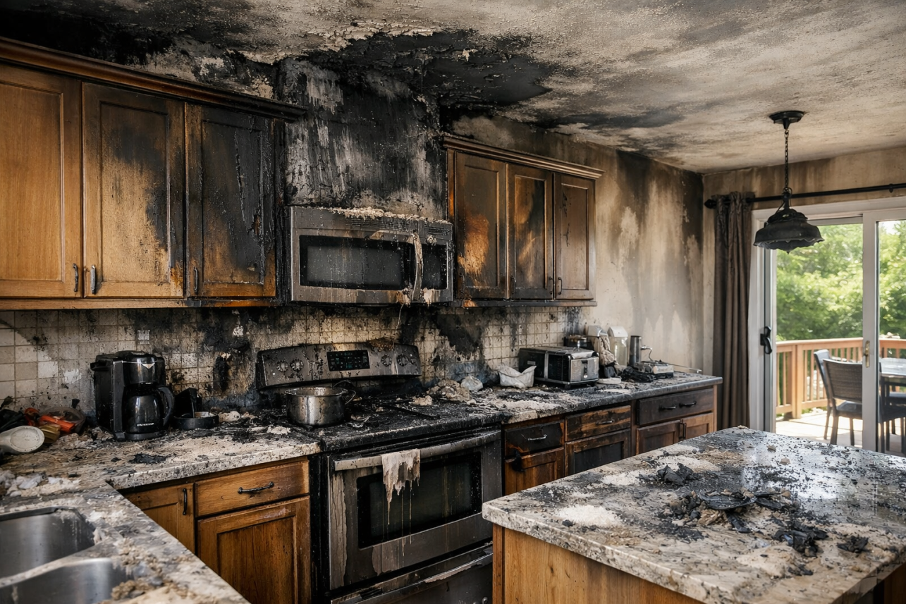 Smoke Damage Claim Cary, NC — How do I start a smoke damage claim in Cary NC after a kitchen cooking fire?.