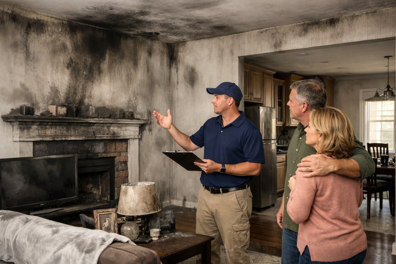 Smoke Damage Claim Cary, NC — Why does smoke from a kitchen cooking fire spread so far beyond the kitchen itself?.