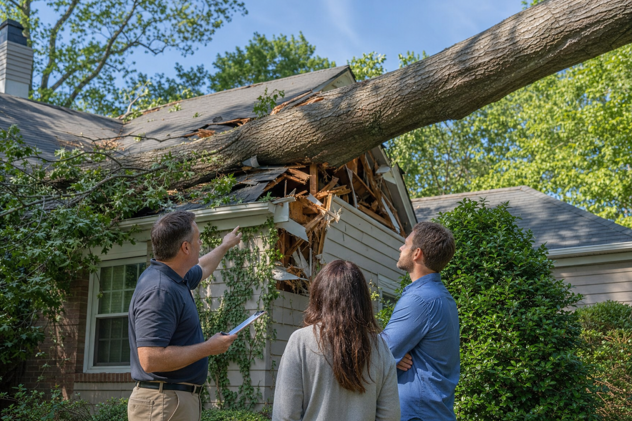 Tree Damage Insurance Claim Help Cary — My neighbor's tree fell on my Cary home during a storm. Whose insurance pays, and do I still need tree damage insurance claim help in Cary?.