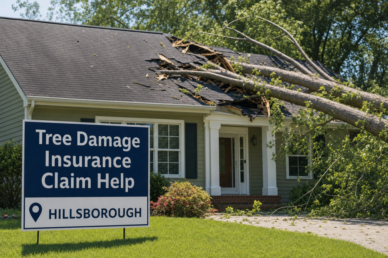 Tree Damage Insurance Claim Help Hillsborough — Tree damage insurance claim help Hillsborough services for local customers.