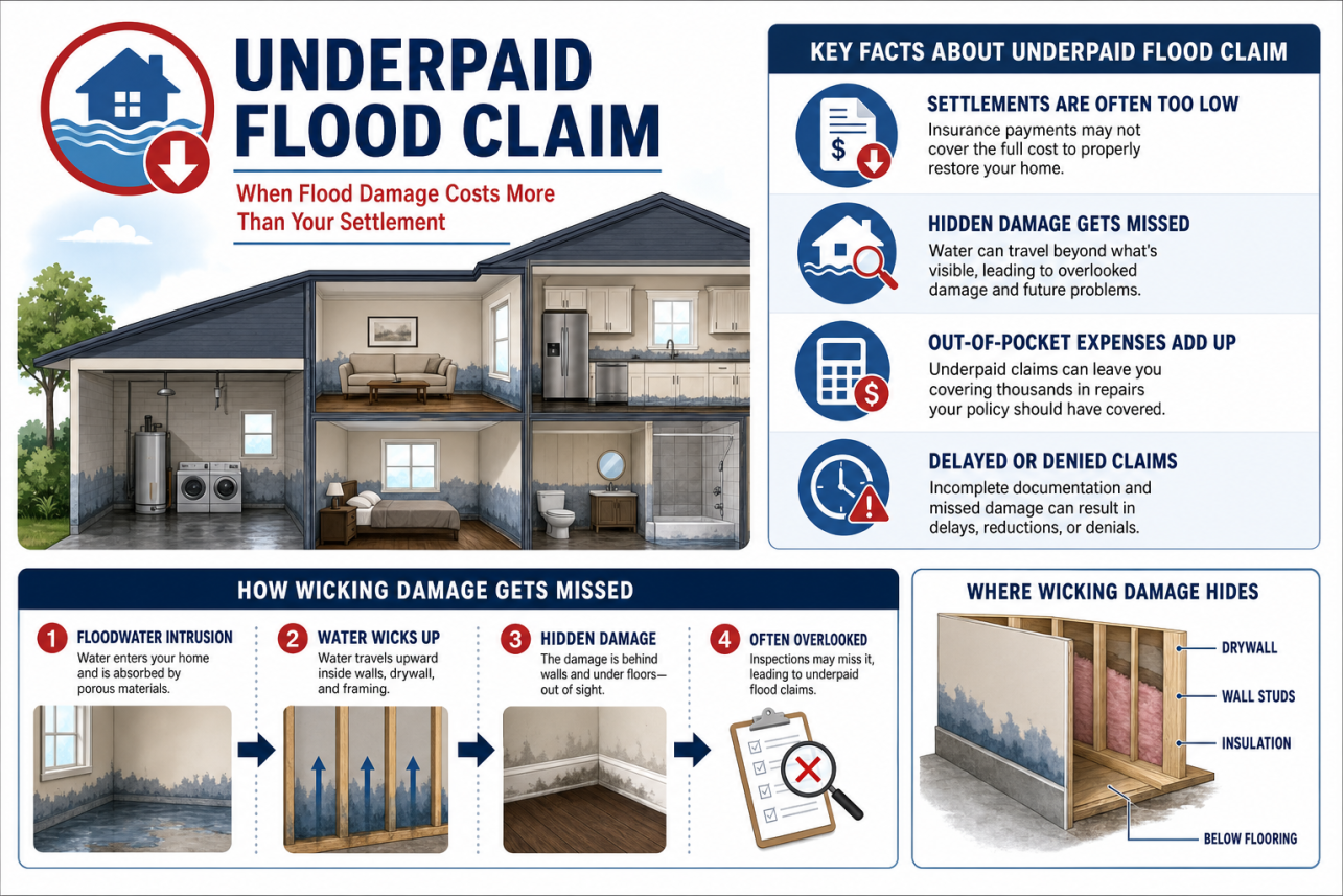 Underpaid Flood Claim Infographic