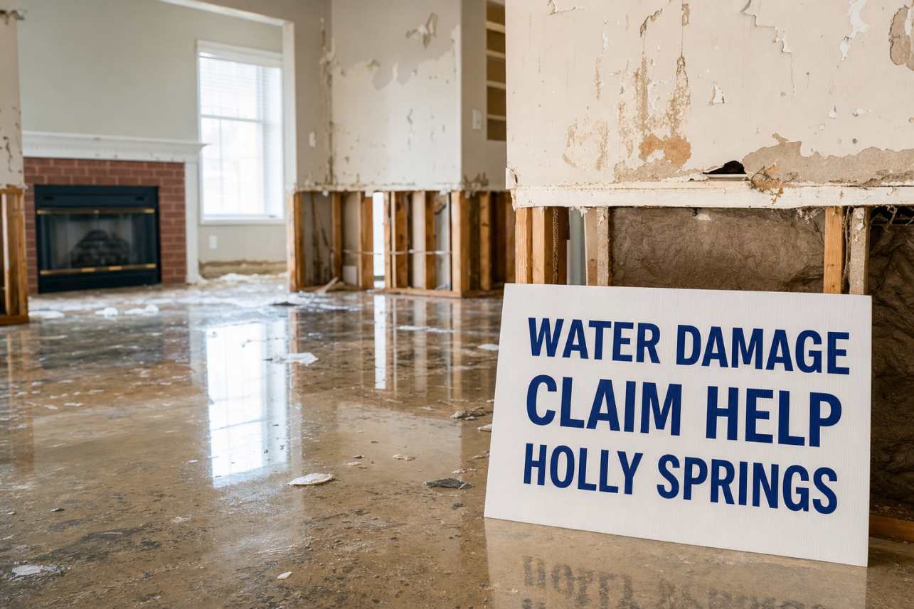Water Damage Claim Help Holly Springs, NC — Water damage claim help Holly Springs services for local customers.