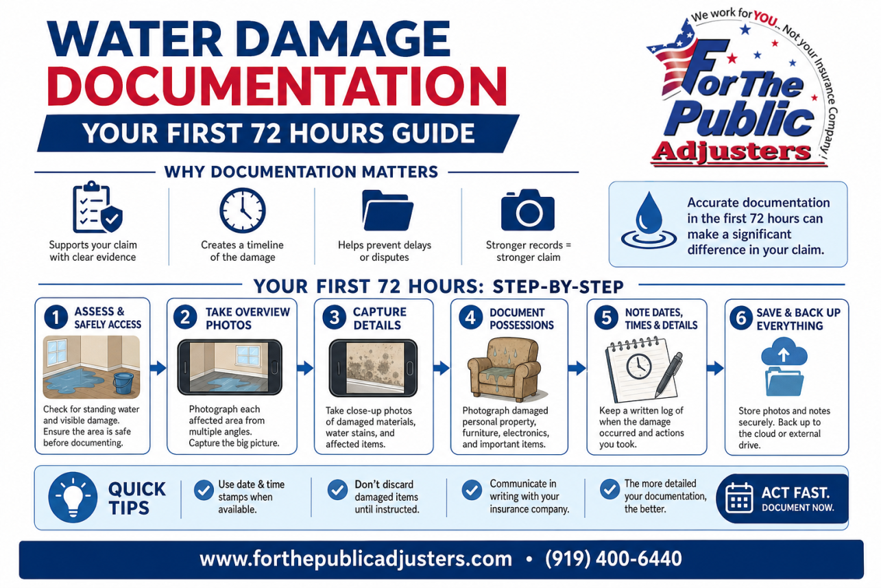 Water Damage Documentation Infographic