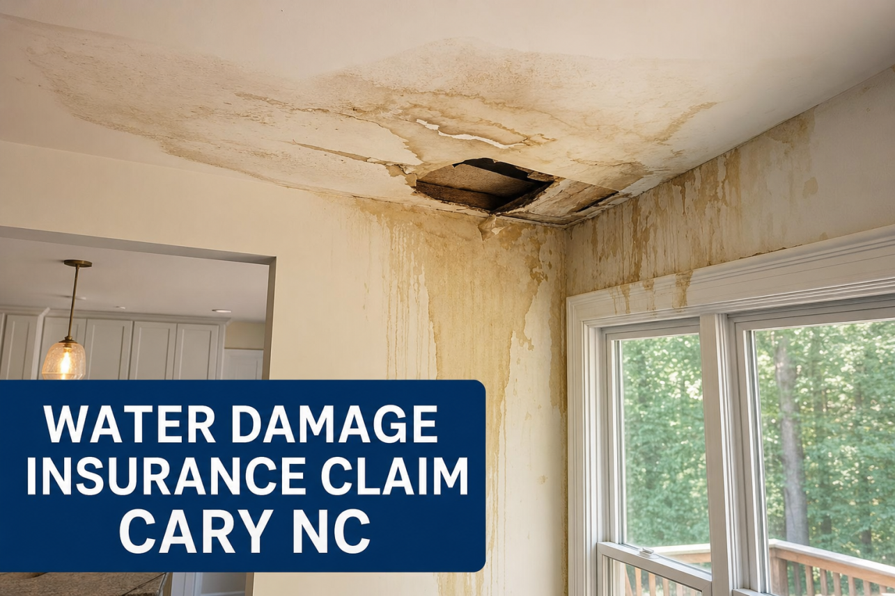 Water Damage Insurance Claim Cary NC — Water damage insurance claim Cary NC services for local customers.