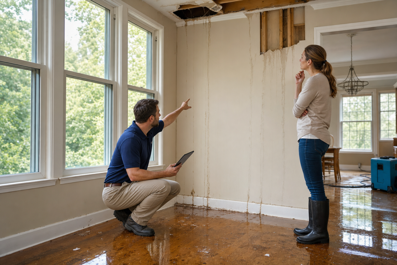 Water Damage Insurance Claim Cary NC — What should I do in the first 24 hours after finding water damage in my Cary home?.