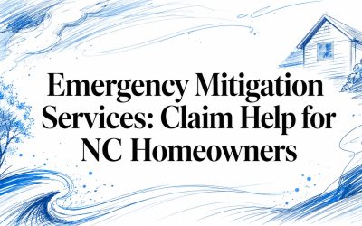 Emergency Mitigation Services: Claim Help for NC Homeowners